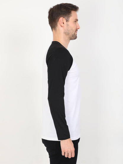 Black White Full Sleeve T-shirt