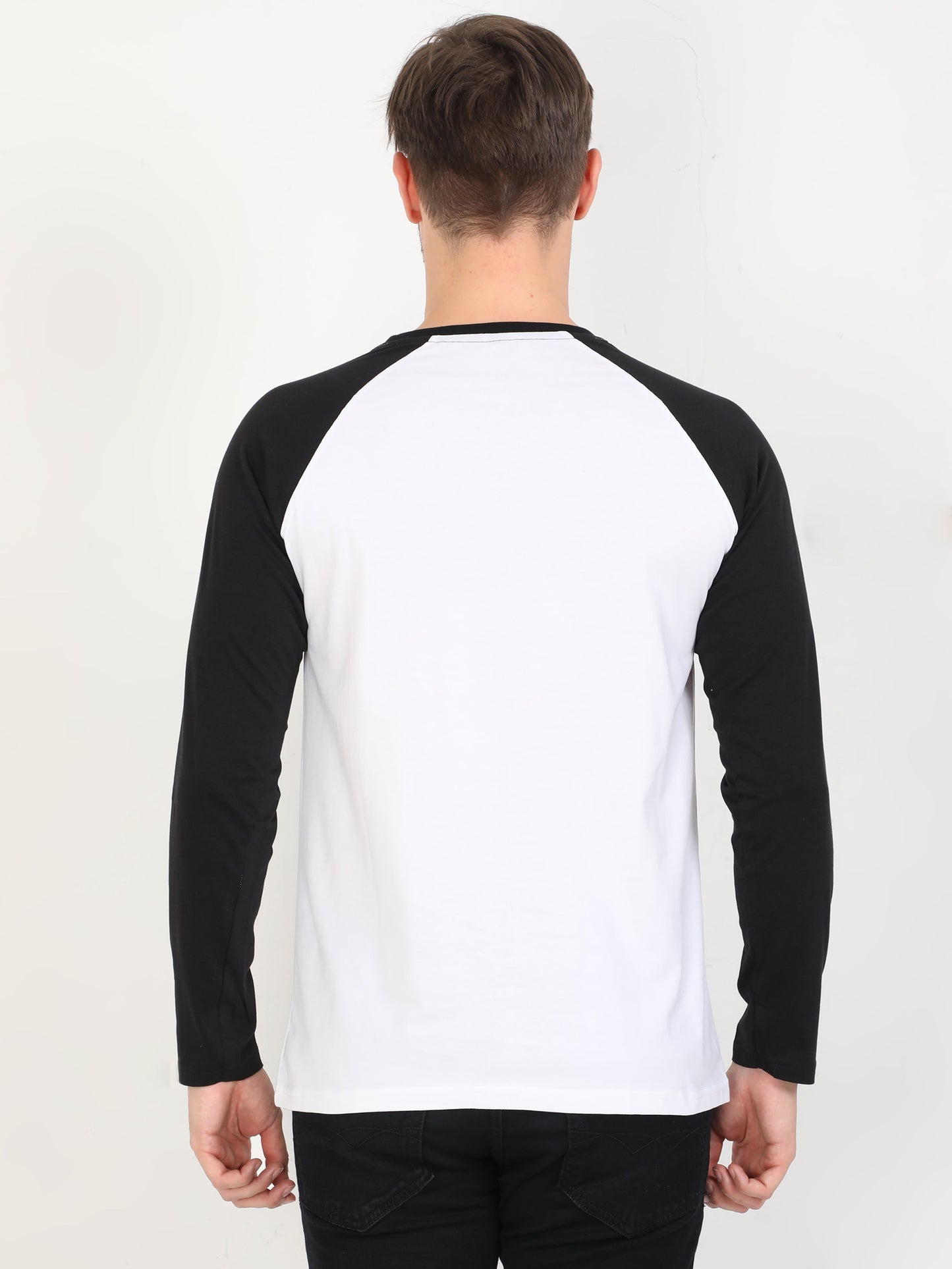 Black White Full Sleeve T-shirt