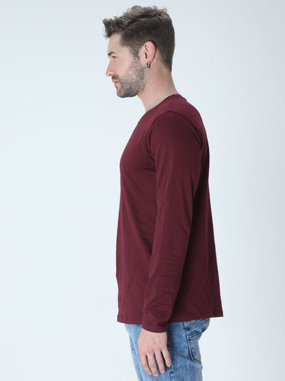 Maroon Full Sleeve T-shirt