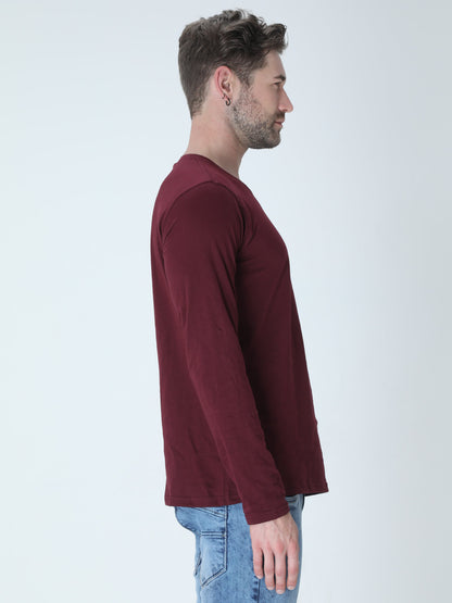 Maroon Full Sleeve T-shirt