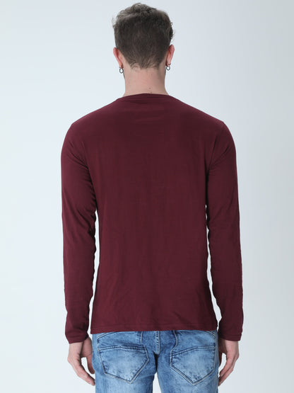 Maroon Full Sleeve T-shirt