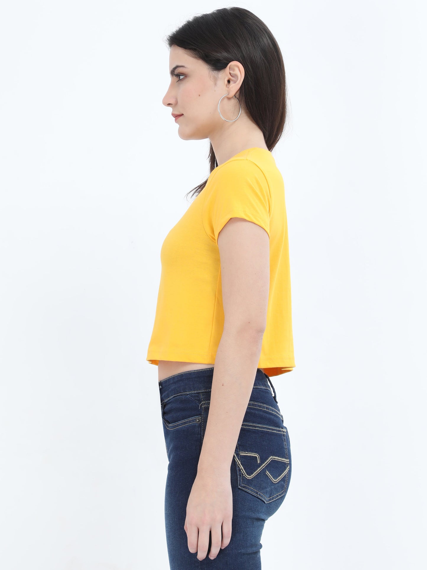 Golden Yellow Crop Top