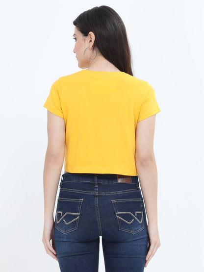 Golden Yellow Crop Top