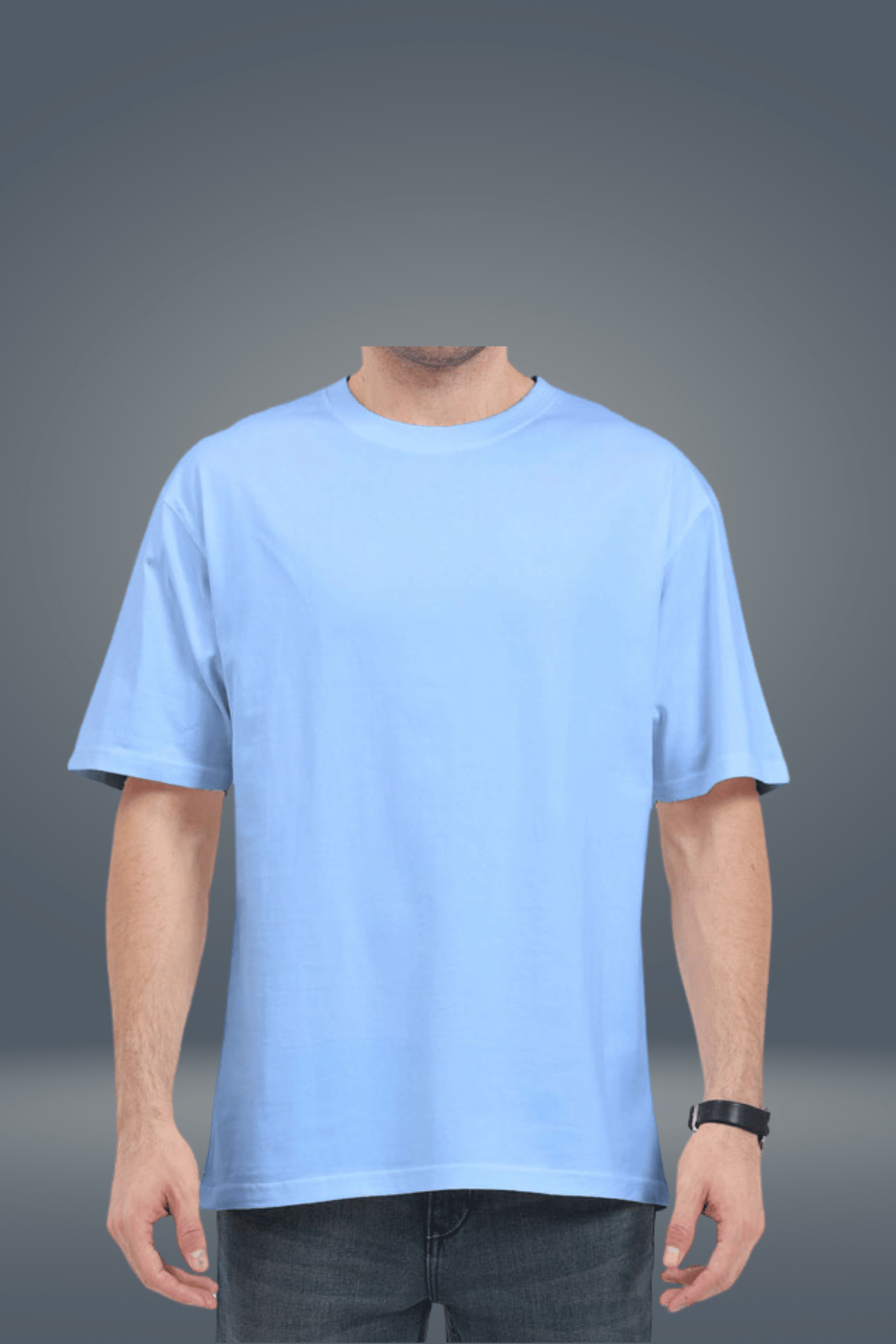 Unisex Oversized Baby Blue T-shirt