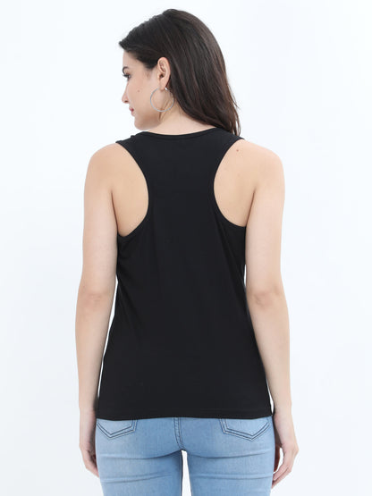 Black Tank Top Back