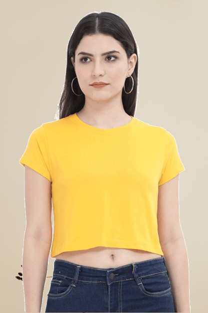 Golden Yellow Crop Top