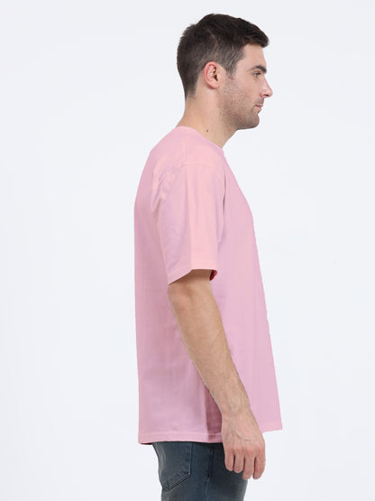 Unisex Oversized Light Baby Pink T-shirt