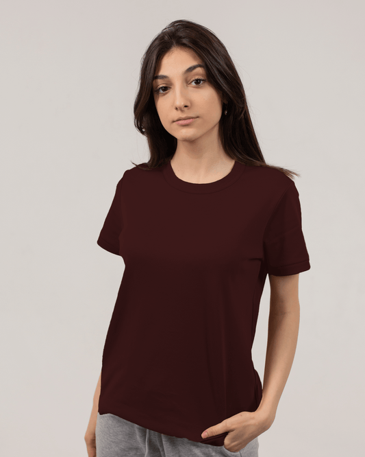 Maroon Classic T-shirt for women