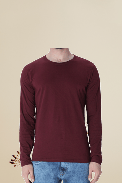 Maroon Full Sleeve T-shirt