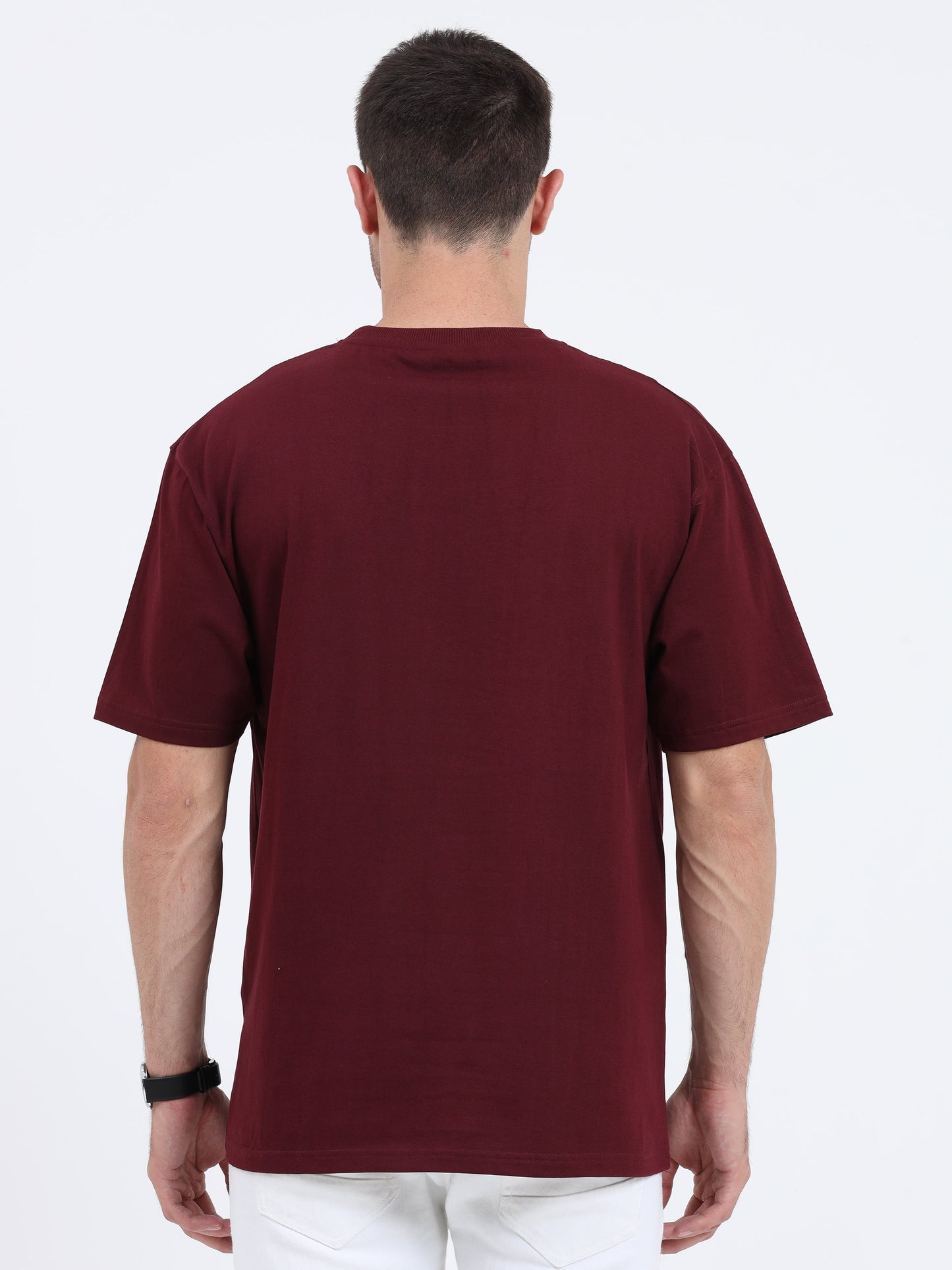 Unisex Oversized Maroon T-shirt