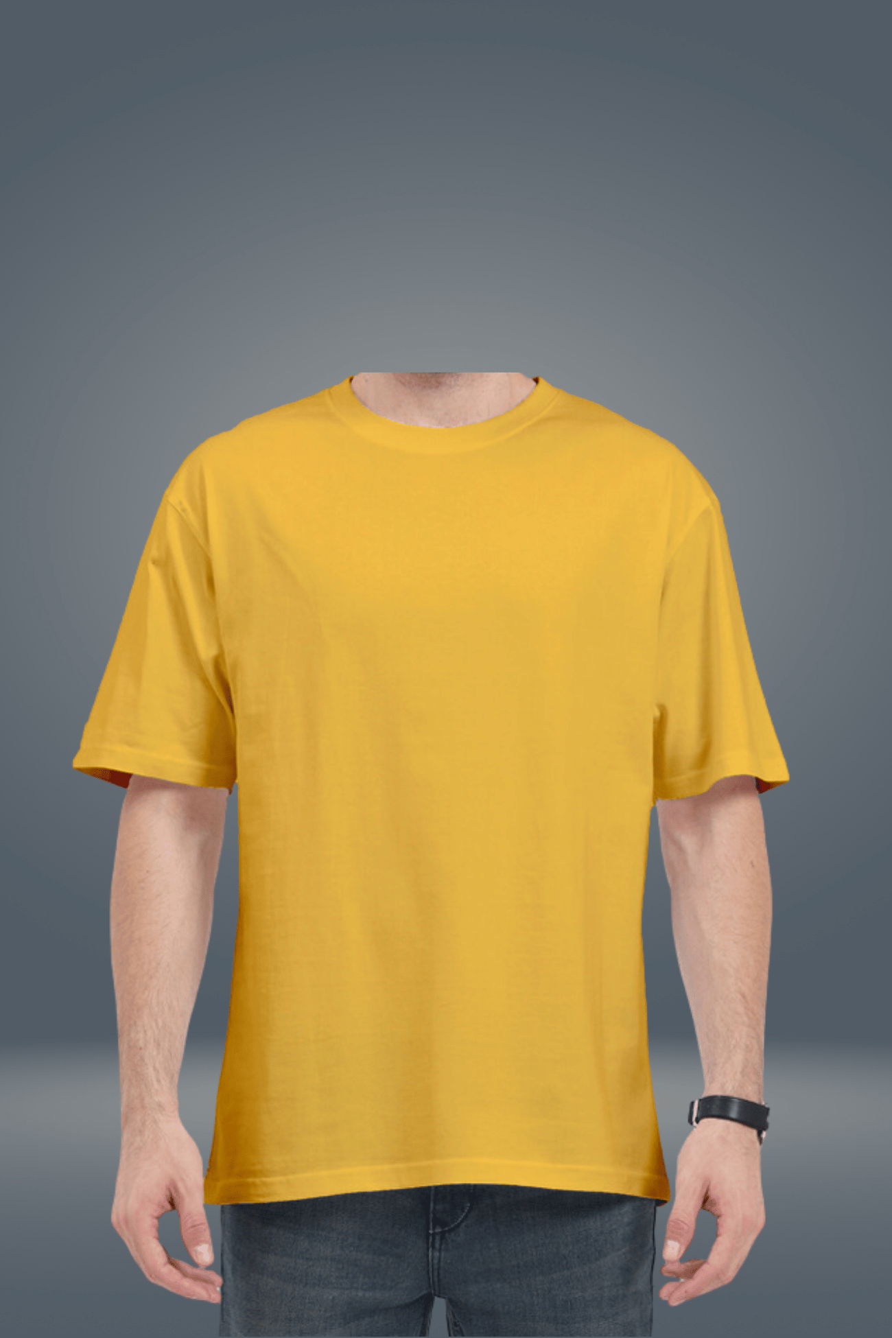 Unisex Oversized Mustard Yellow T-shirt