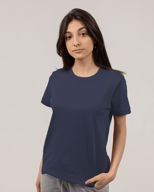 Navy Blue Classic T-shirt for women