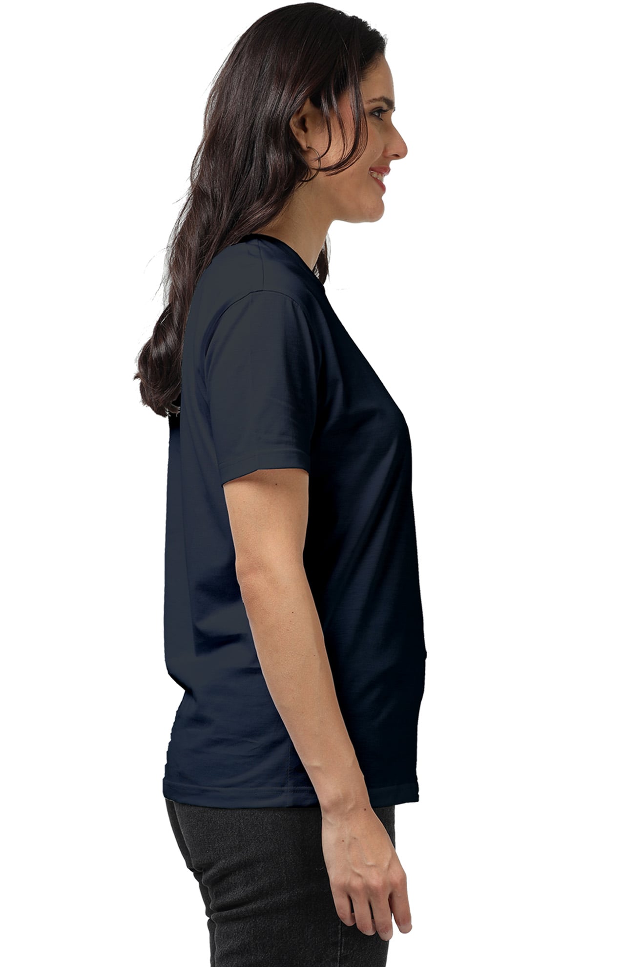 Navy Blue Womens Supima T-shirt