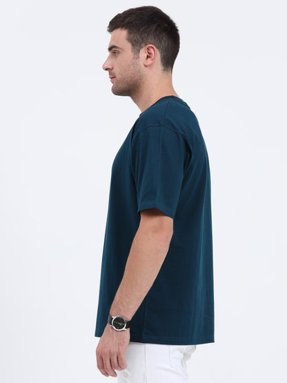 Unisex Oversized Petrol Blue T-shirt