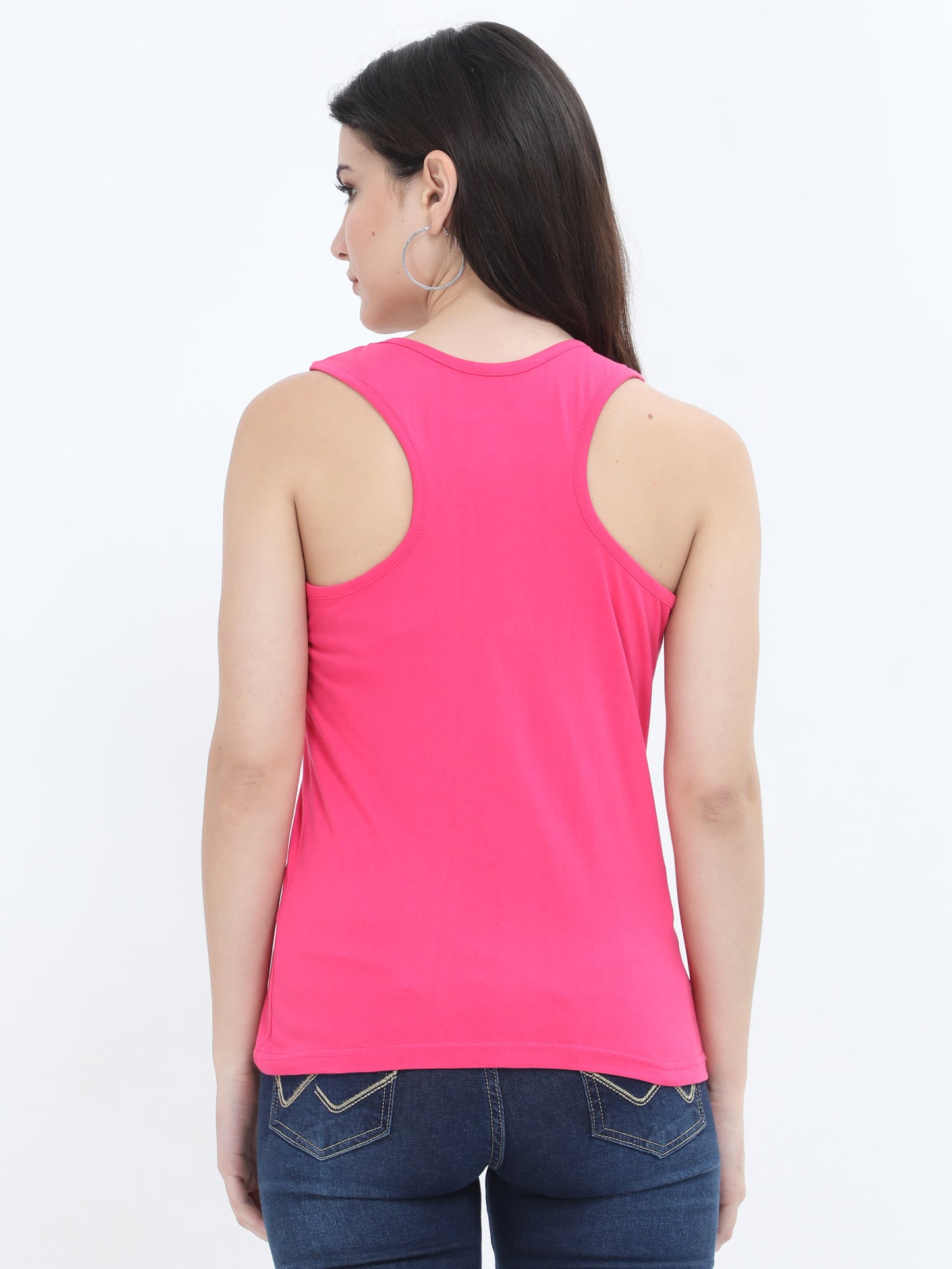 Pink Tank Top Back