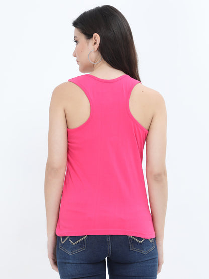 Pink Tank Top Back