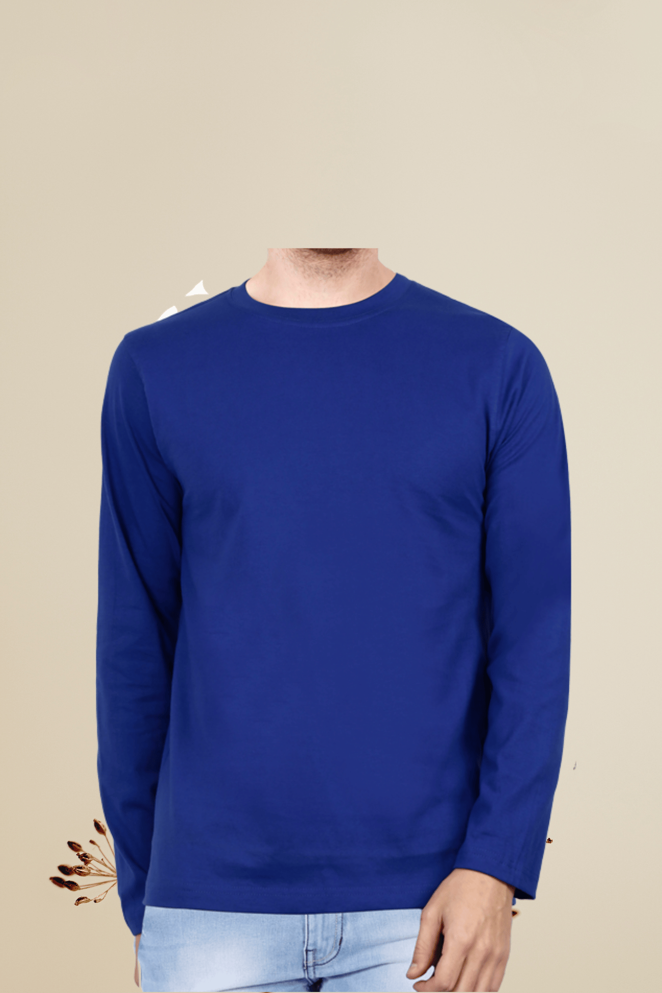 Royal Blue Full Sleeve T-shirt