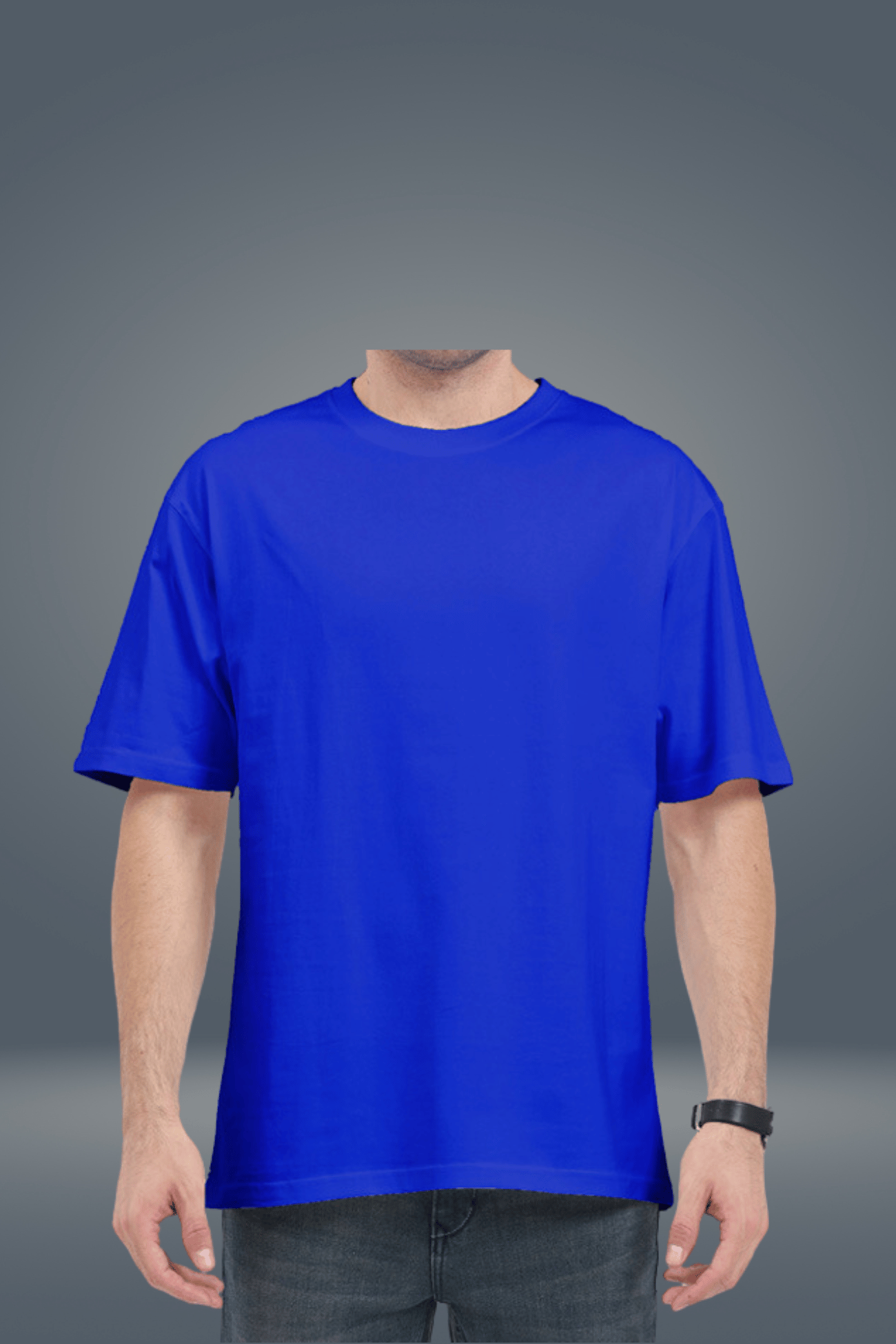 Unisex Oversized Royal Blue T-shirt