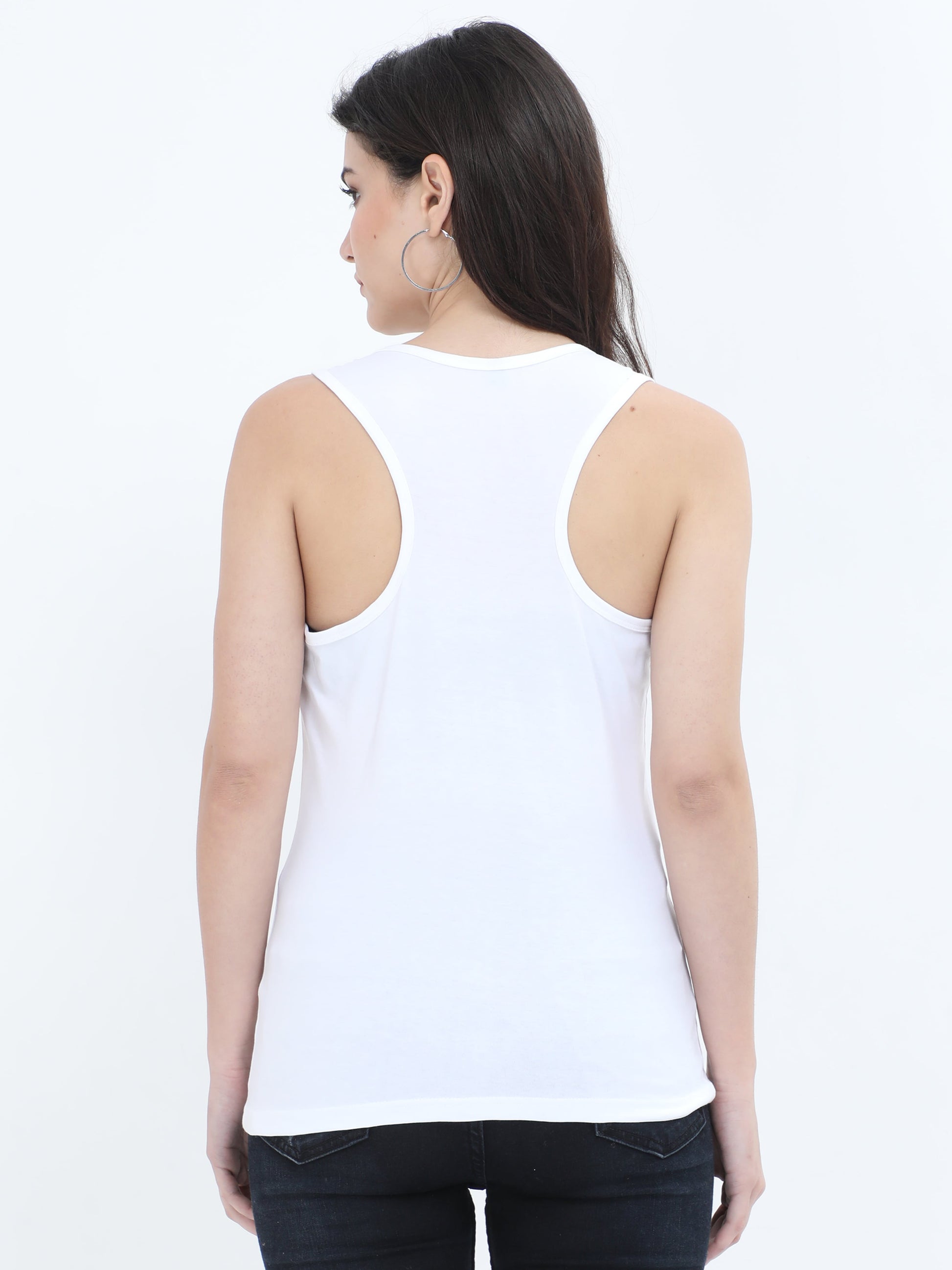 white Tank Top Back