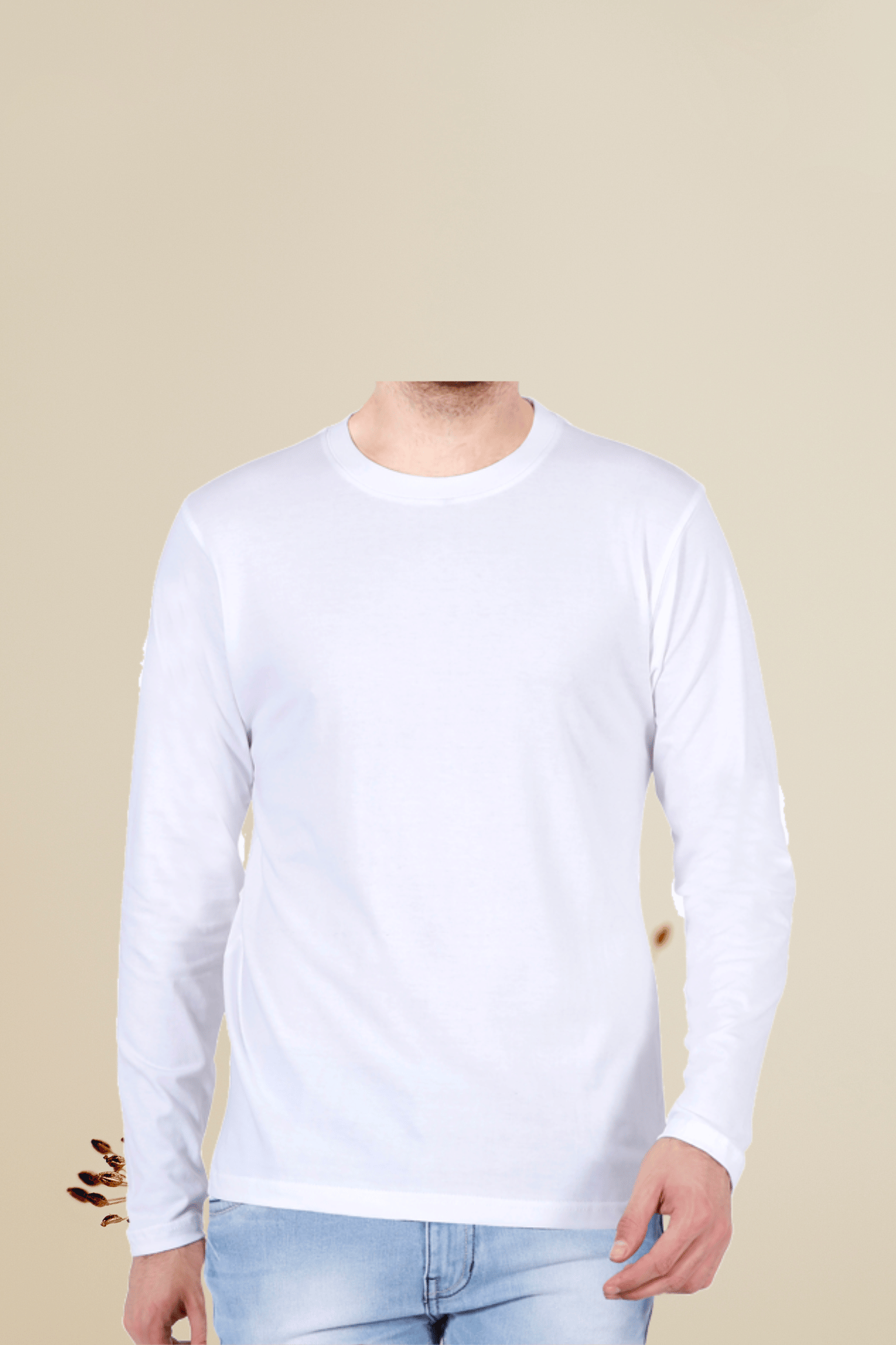 White Full Sleeve T-shirt